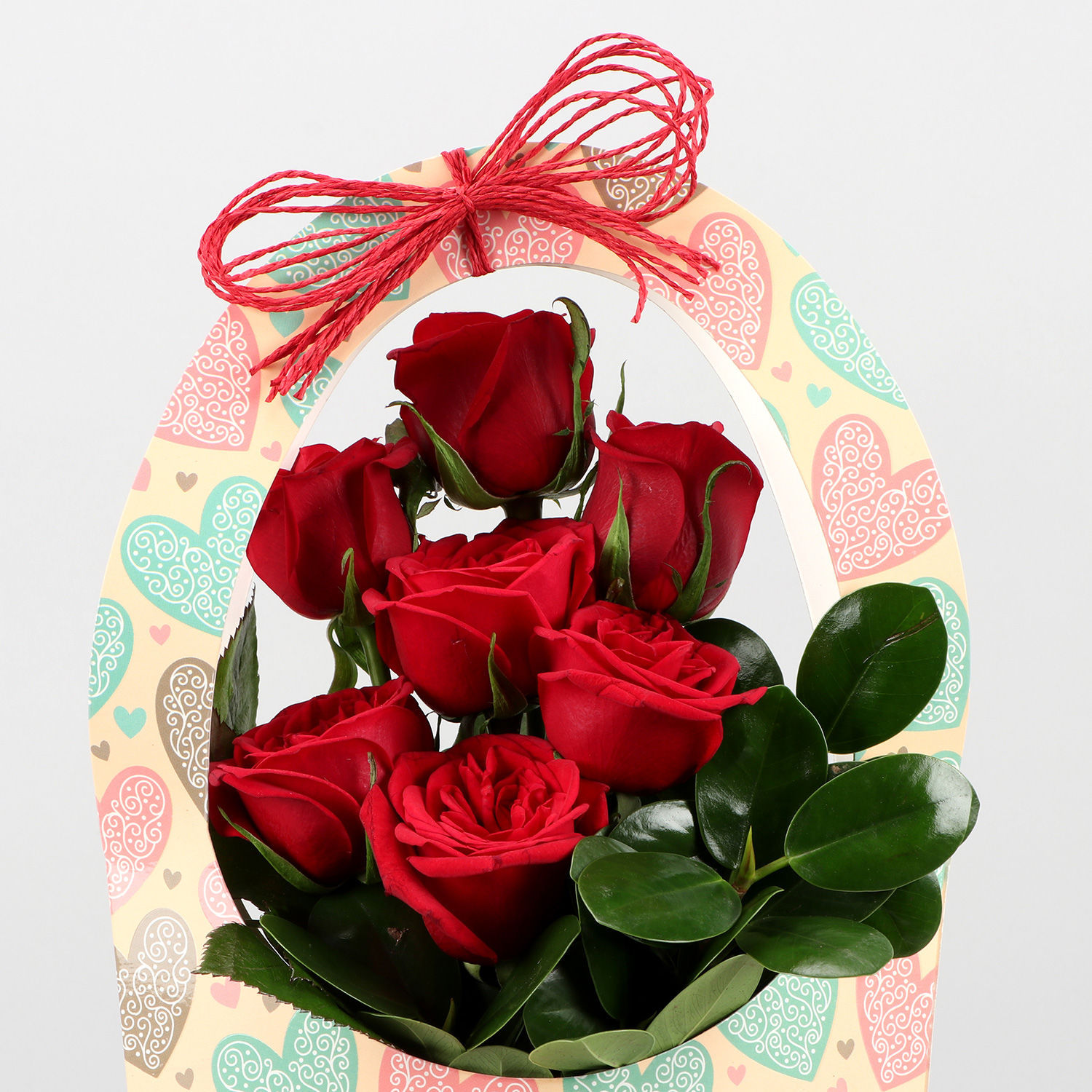 Fnp Red Roses Red Roses In FNP Heart Sleeve Delivery in Singapore - FNP SG
