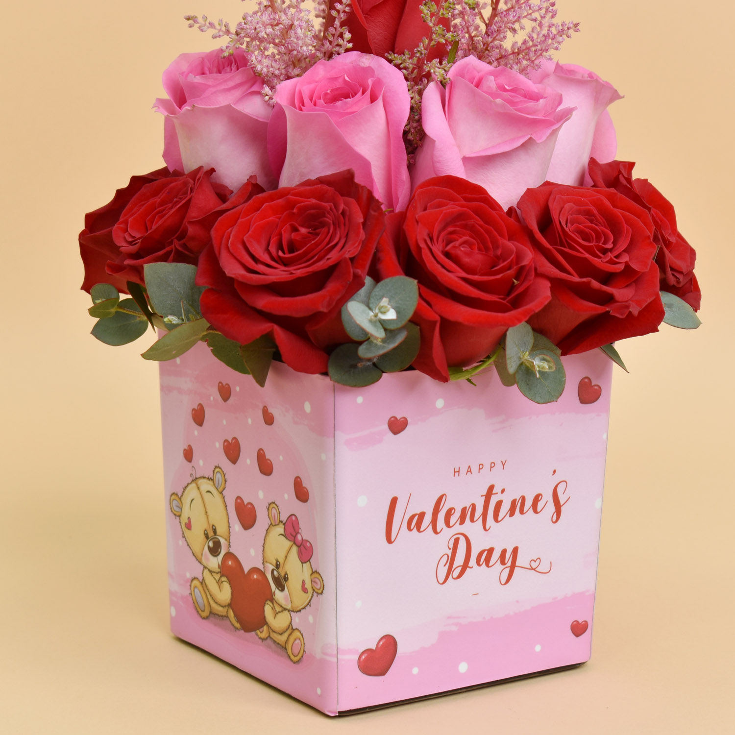 Valentines Day Roses Vase Delivery in Singapore - FNP SG