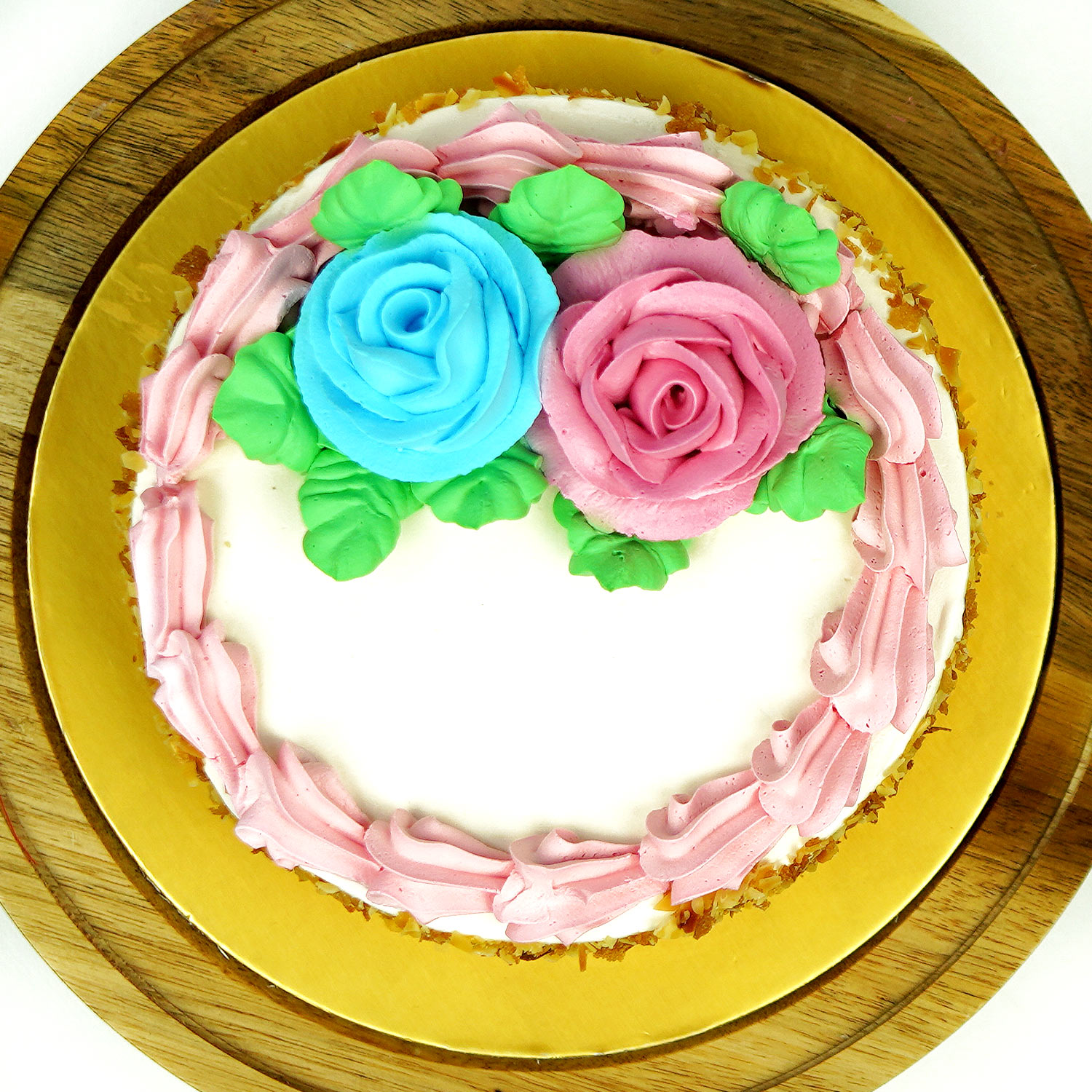Pink Roses Box With Butter Sponge Cake Delivery in Singapore FNP SG