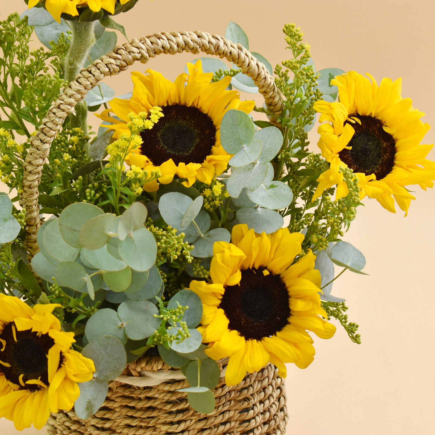 Sunflowers Shine Basket Delivery in Singapore FNP SG