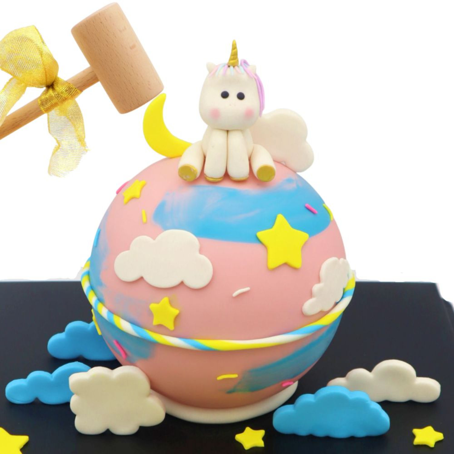 Baby Unicorn Chocolate Pinata Cake Delivery in Singapore FNP SG