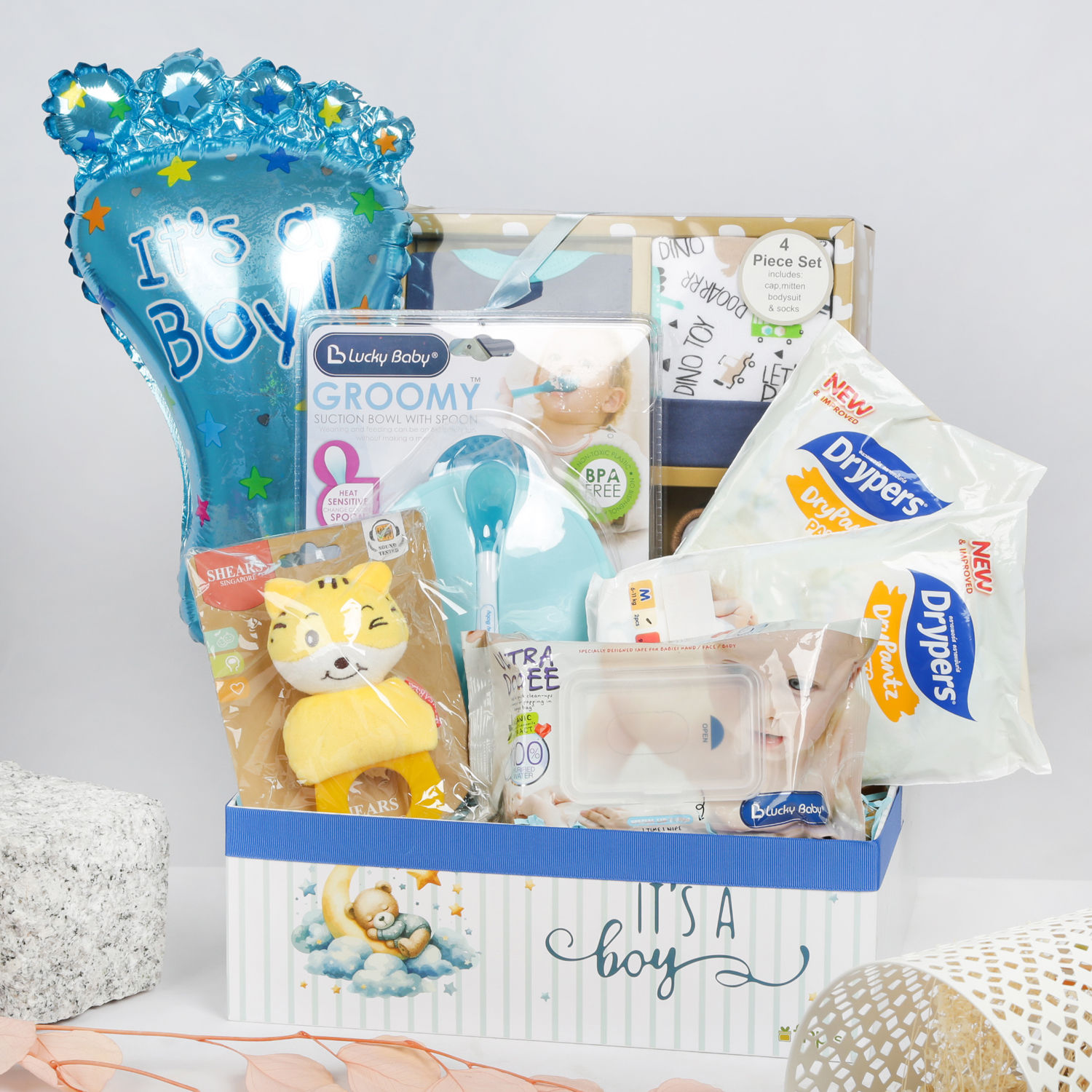 It's a Baby Boy Gift Hamper Delivery in Singapore FNP SG