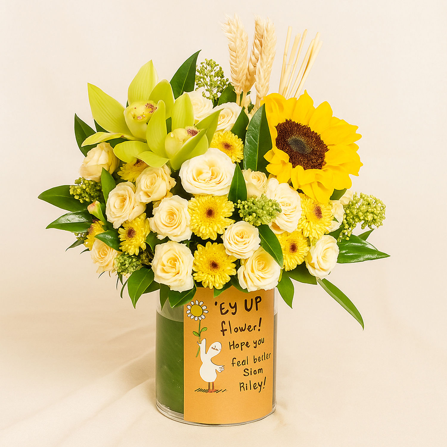Get Well Soon Message Flowers Arrangement Delivery in Singapore FNP SG