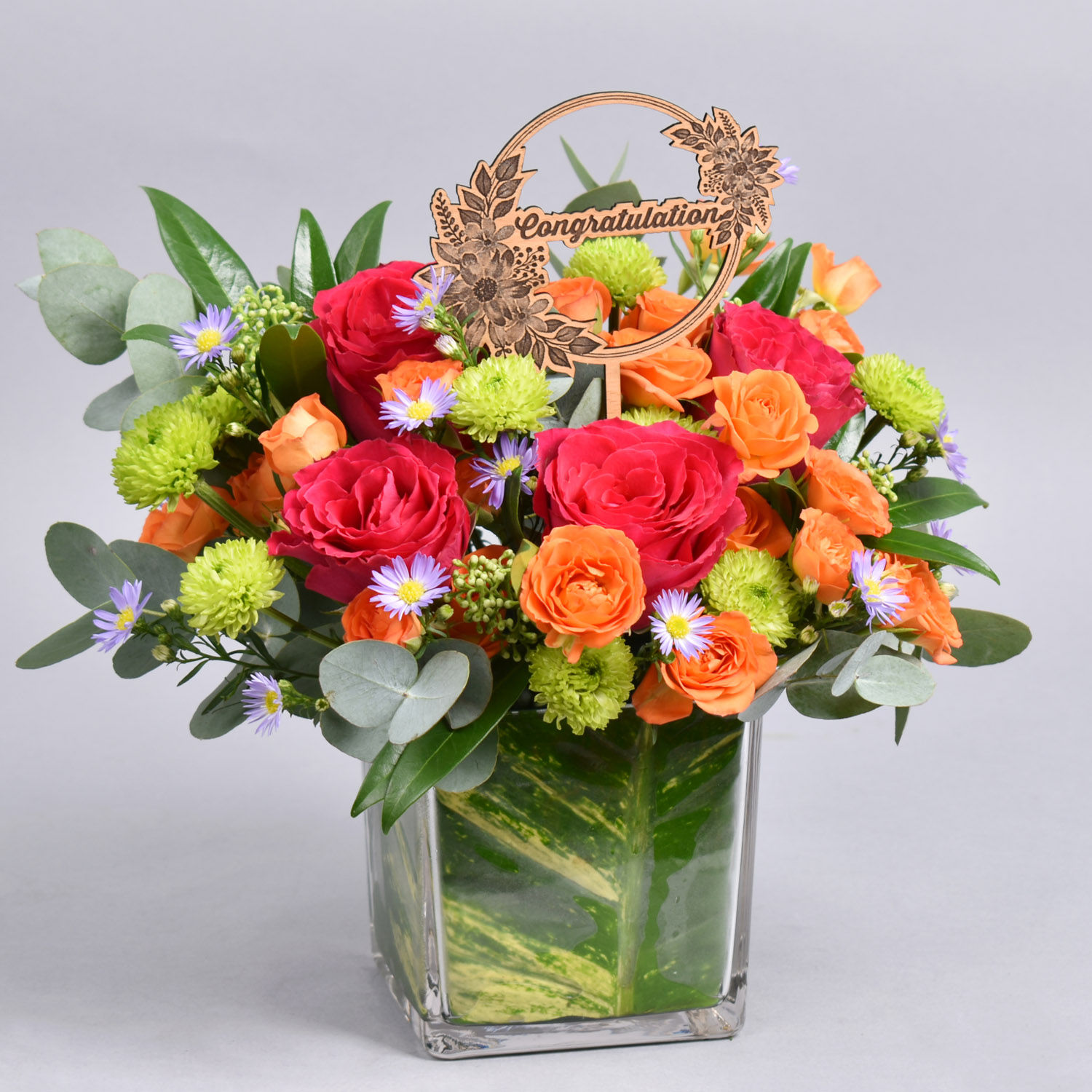 Congratulations Flowers Vase Delivery in Singapore FNP SG