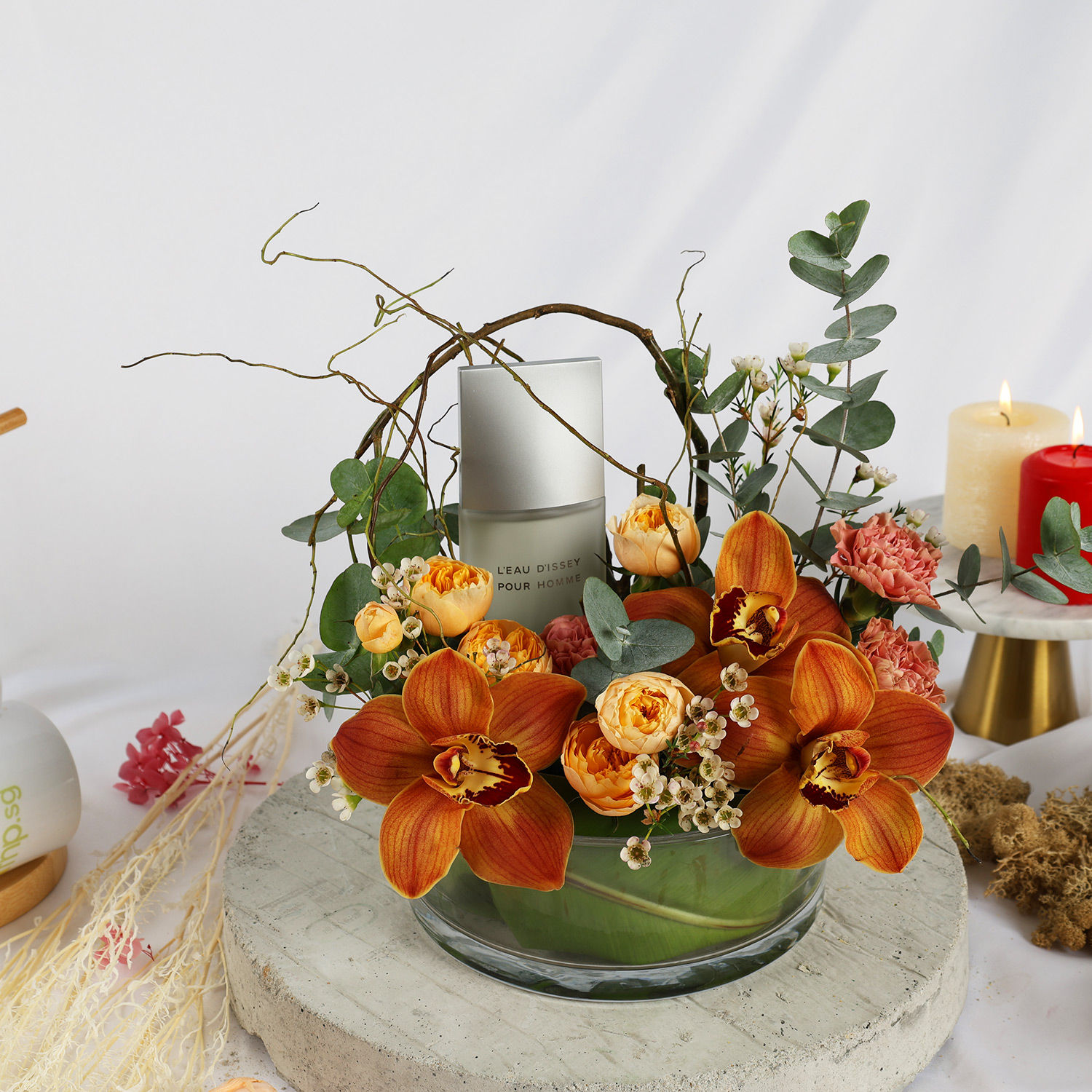 Issey Miyake Perfume and Flowers For Him Delivery in Singapore FNP SG