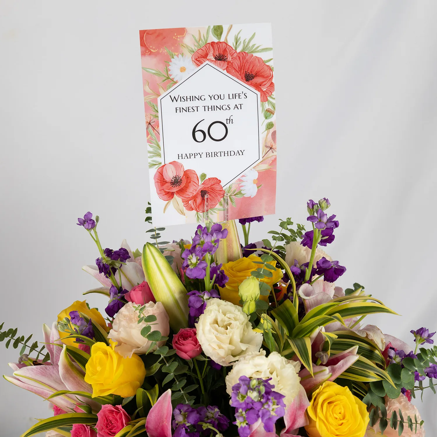 60th Birthday Flowers Arrangement Delivery in Singapore FNP SG