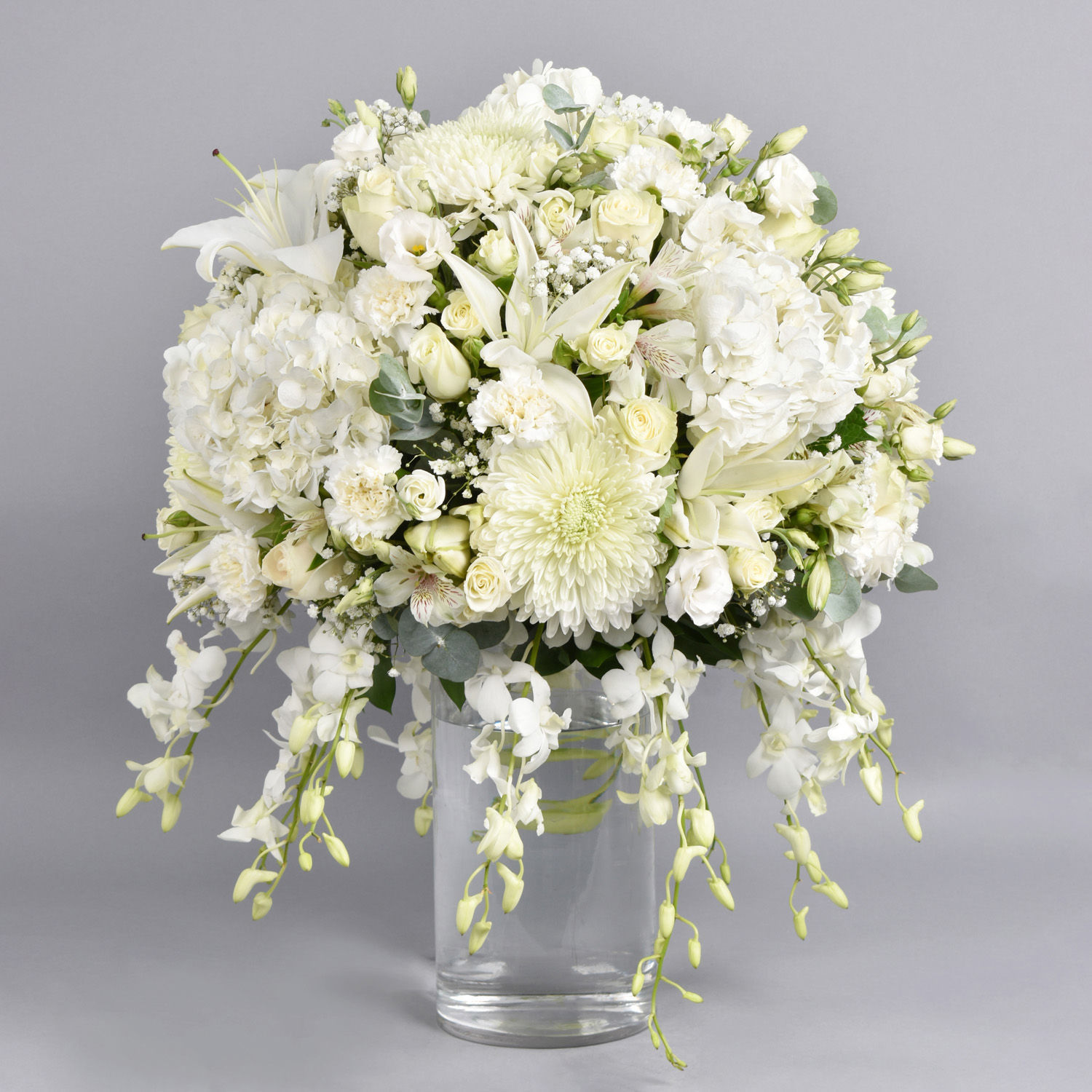 Enchanting White Flower Arrangement Delivery in Singapore - FNP SG