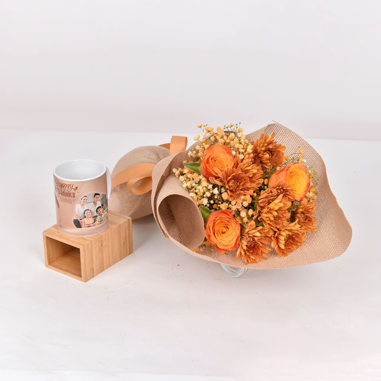 Personalised Mug and Flower Bouquet Delivery in Singapore FNP SG