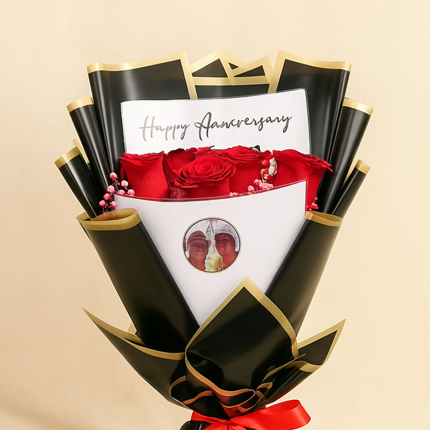Anniversary Roses of Love Hand Bouquet Delivery in Singapore - FNP SG