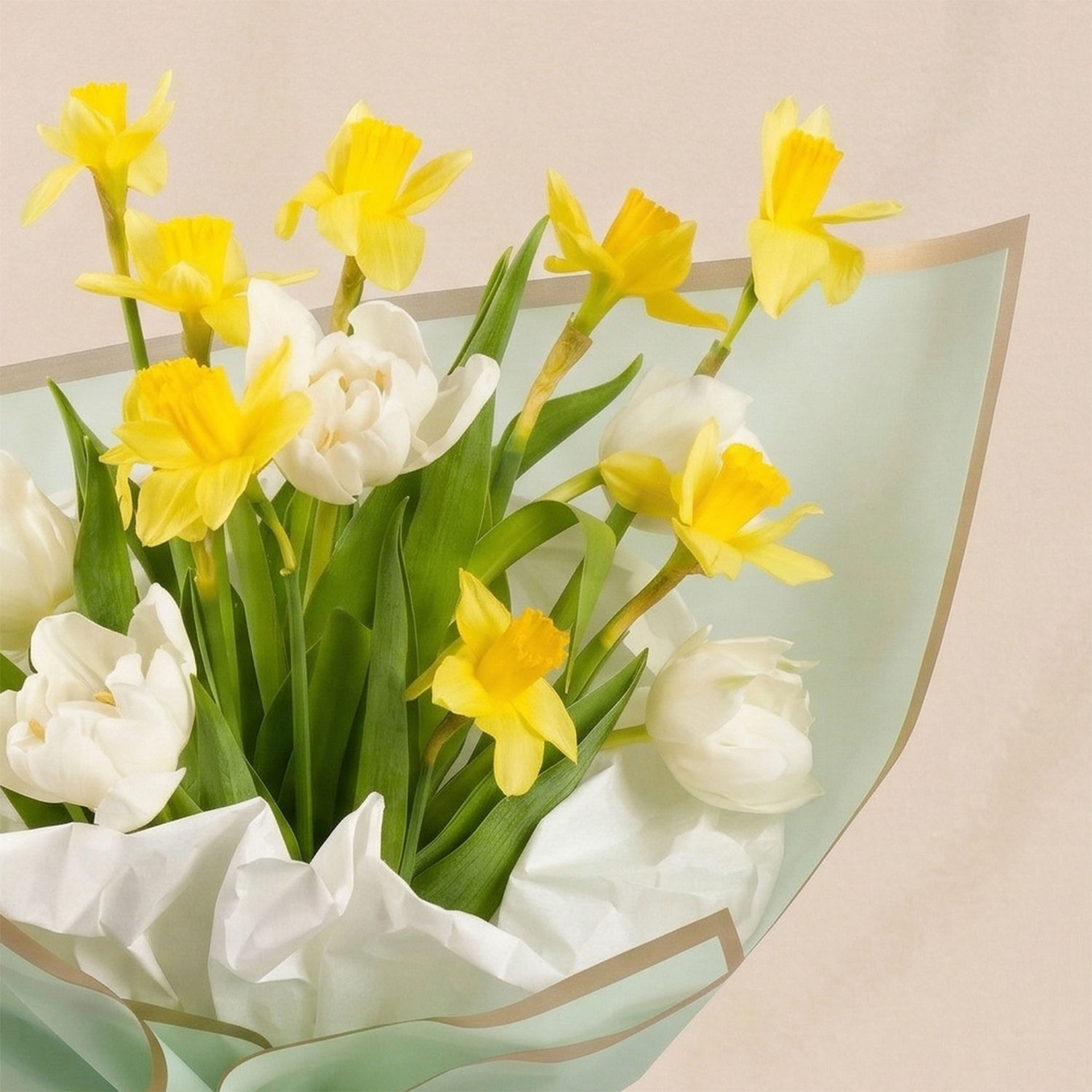 Daffodils and Tulips Birthday Flower Hand Bouquet Delivery in Singapore ...