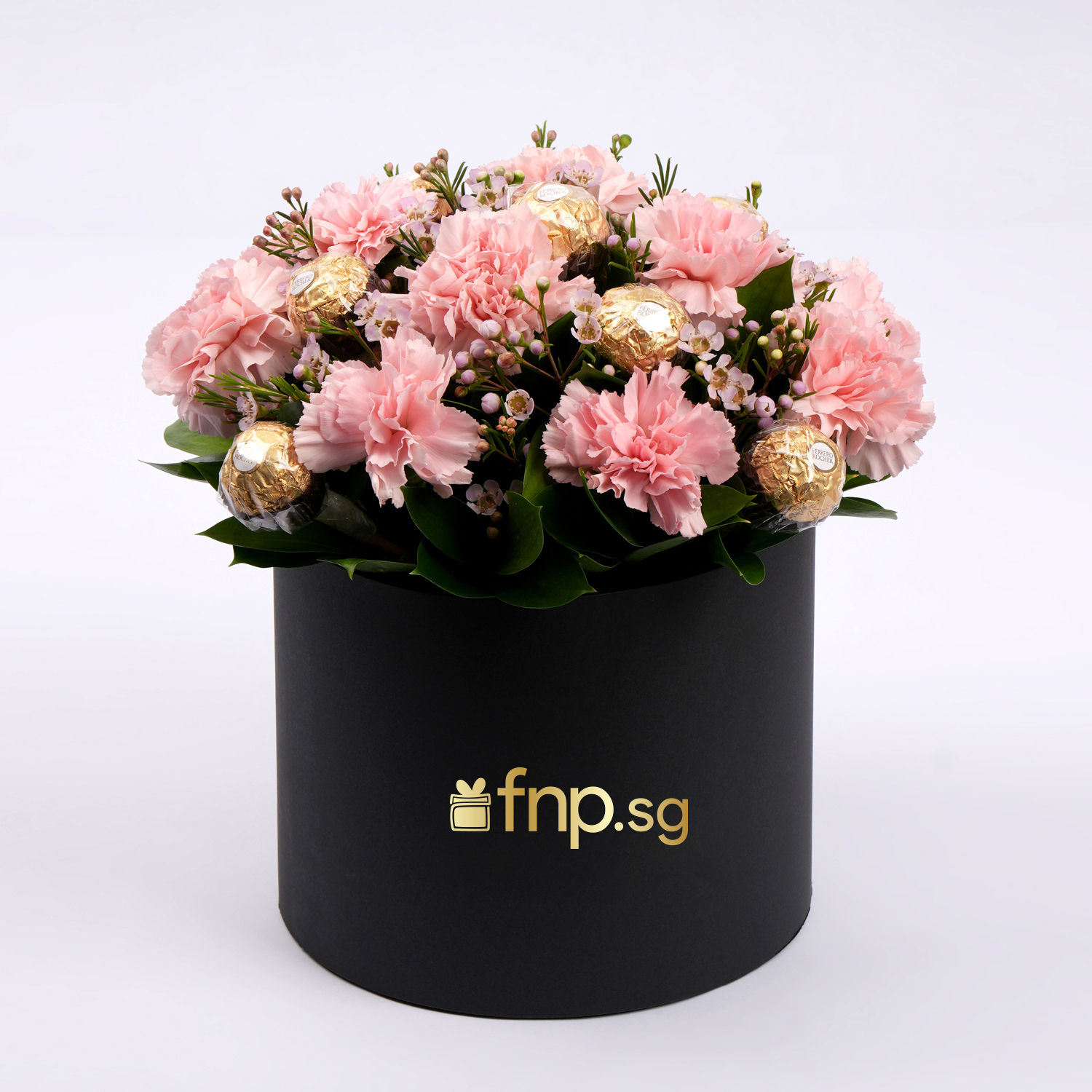 Carnations and Chocolates Box Delivery in Singapore - FNP SG