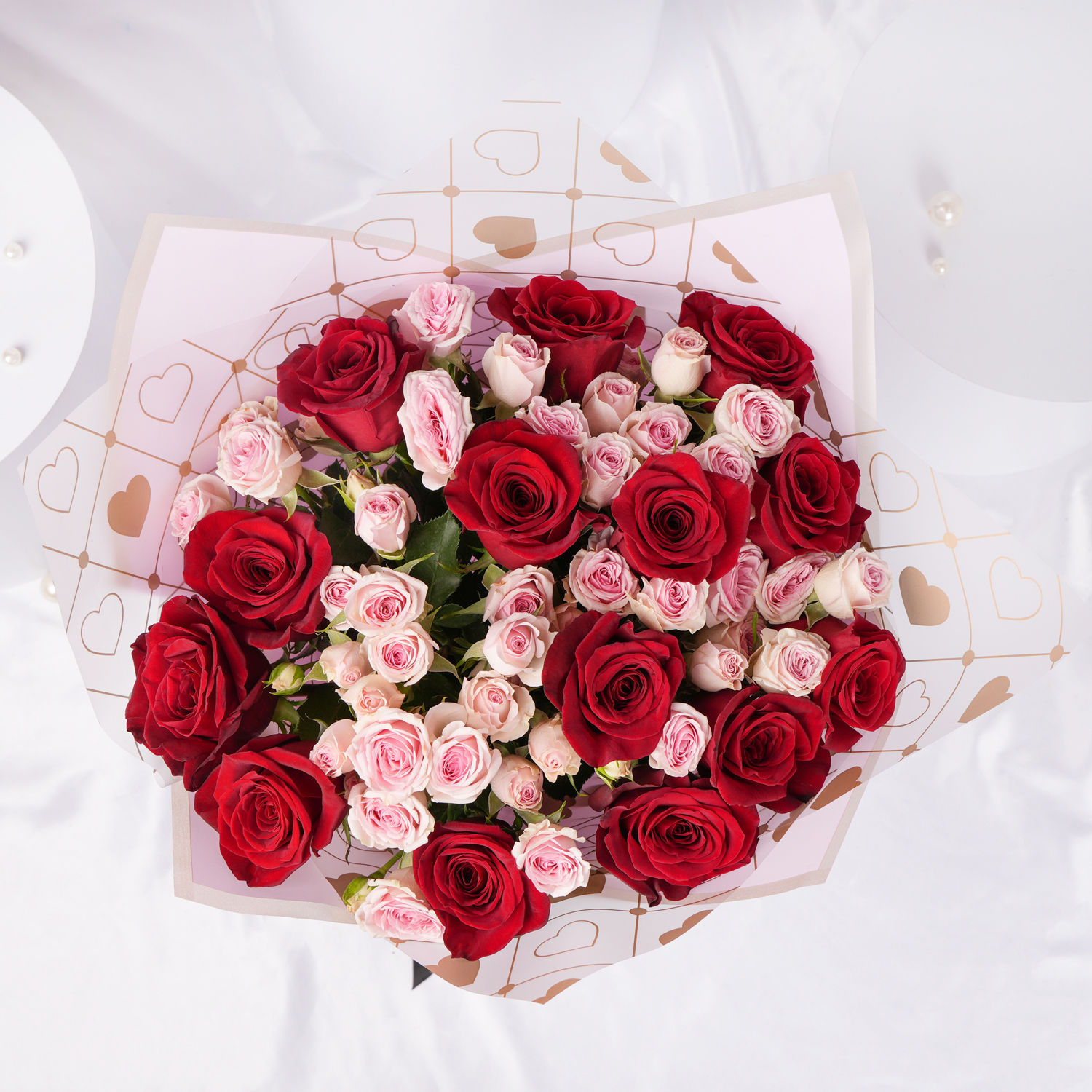 Elegant Duo of Roses Bouquet Delivery in Singapore - FNP SG