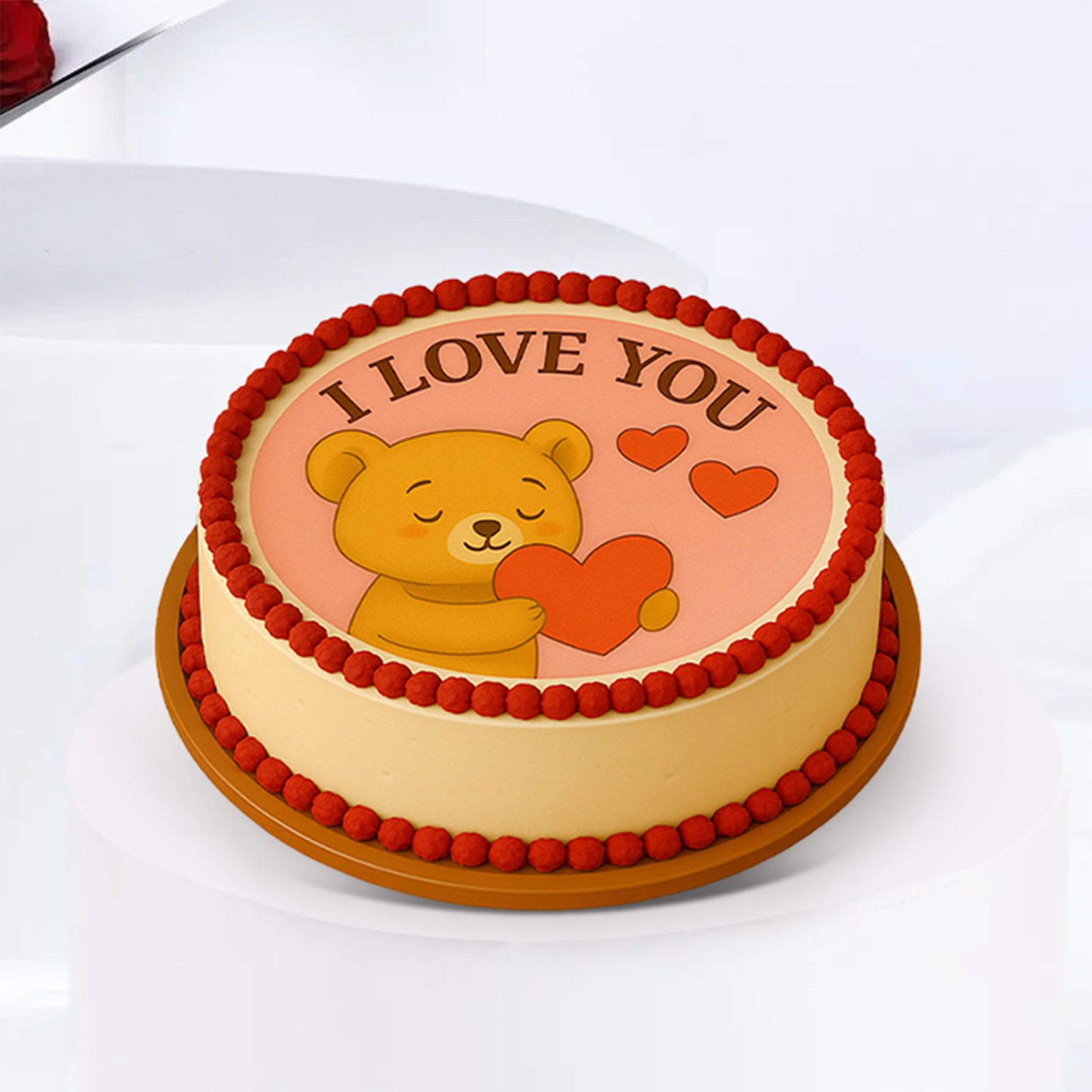 520 Day Red Roses Flower Bouquet and Red Velvet Cake Bundle Delivery in ...