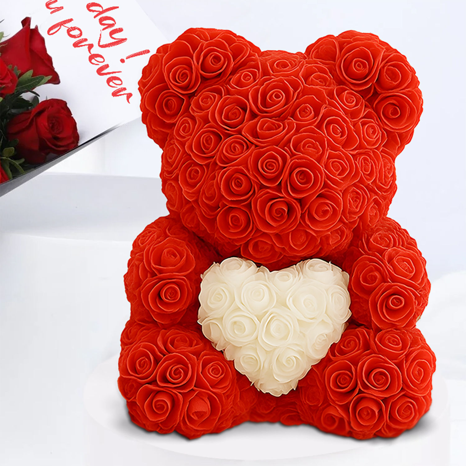 Red Roses Bouquet and Teddy for 520 Day Delivery in Singapore - FNP SG