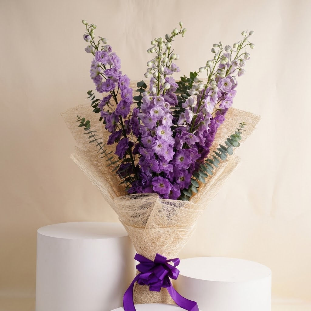 Captivating Delphinium Flower Bouquet Delivery in Singapore - FNP SG