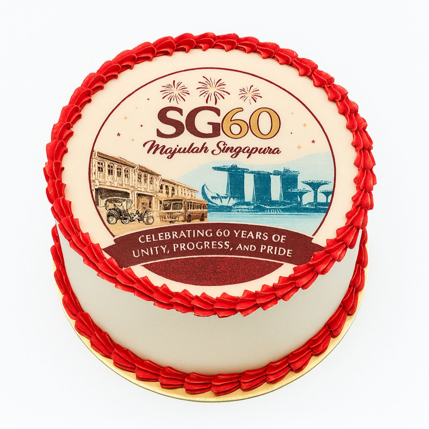 National Day Special Red Velvet Cake Delivery in Singapore - FNP SG
