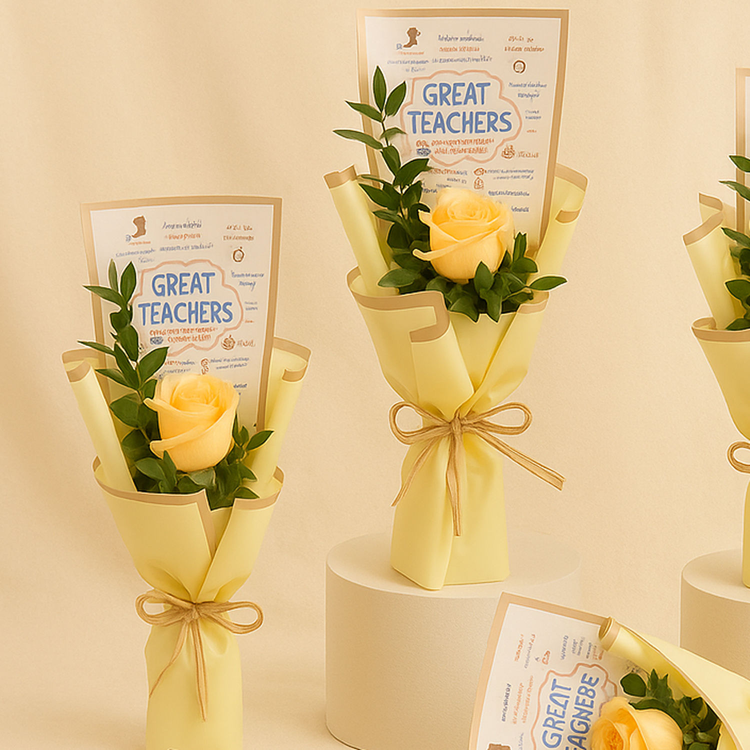 Roses Bouquet Set of 5 for Teacher Delivery in Singapore - FNP SG