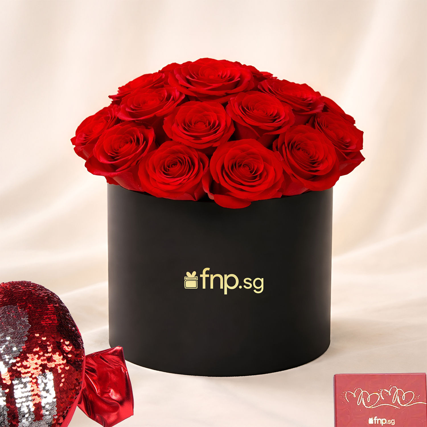 Box of Red Roses Bundle Delivery in Singapore - FNP SG