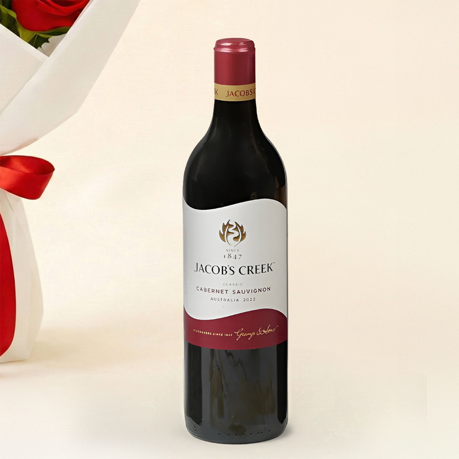 Love 9 Red Roses Bouquet n Wine Delivery in Singapore - FNP SG